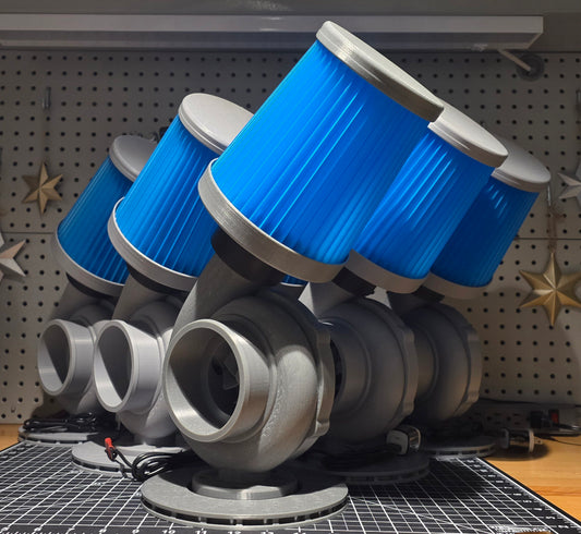 Turbo Lamp - 3D Printed w/ Remote Controlled RGB Lighting