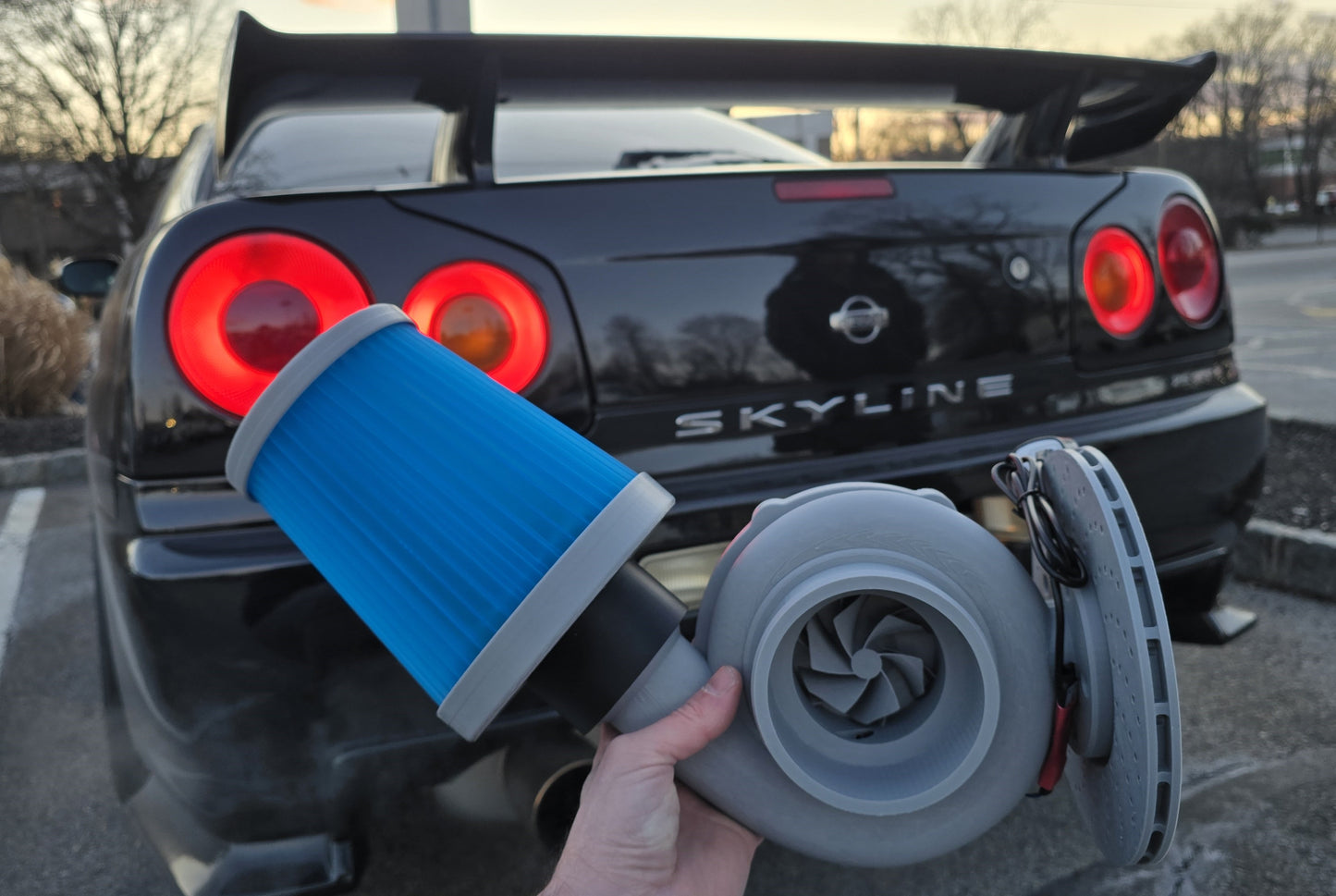 Turbo Lamp - 3D Printed w/ Remote Controlled RGB Lighting