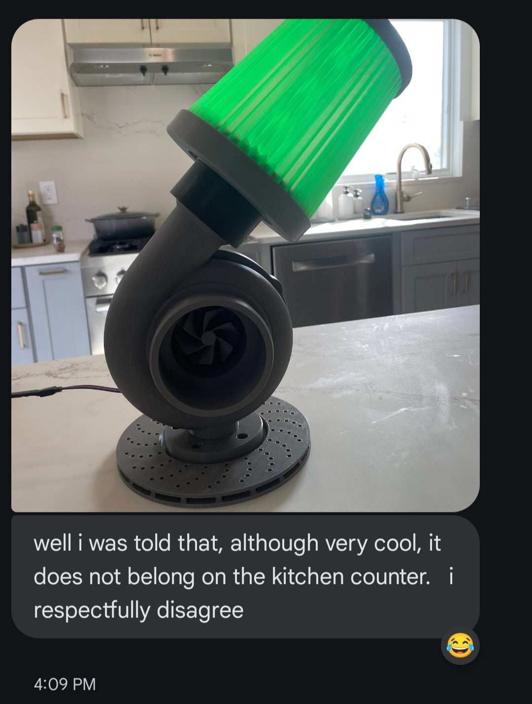 Turbo Lamp - 3D Printed w/ Remote Controlled RGB Lighting